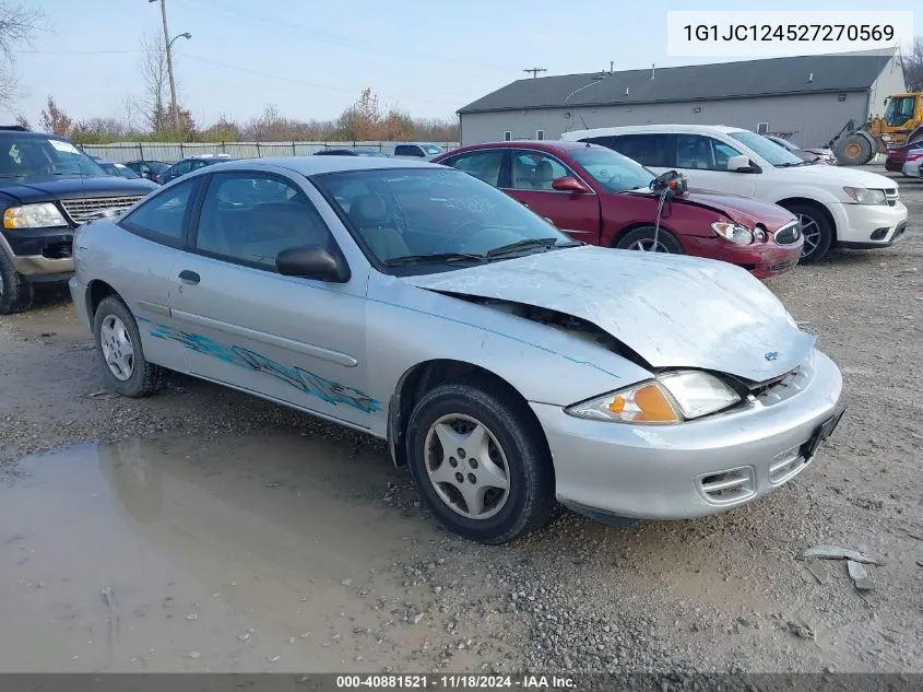 2002 Chevrolet Cavalier VIN: 1G1JC124527270569 Lot: 40881521