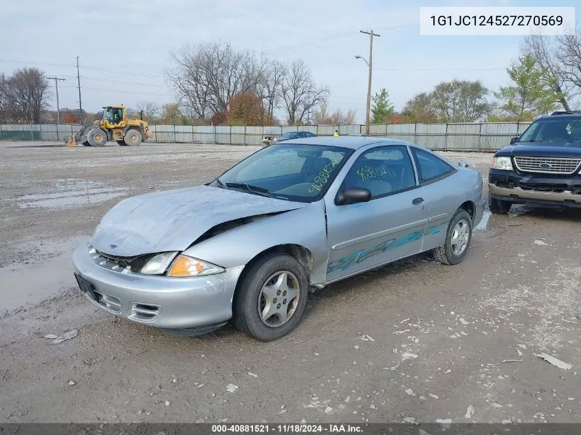 2002 Chevrolet Cavalier VIN: 1G1JC124527270569 Lot: 40881521