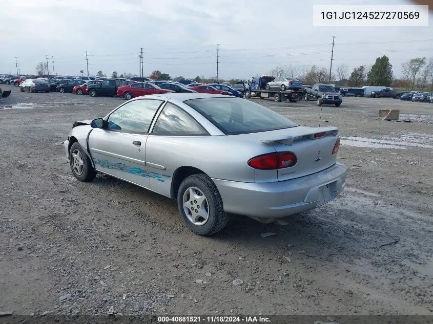 2002 Chevrolet Cavalier VIN: 1G1JC124527270569 Lot: 40881521