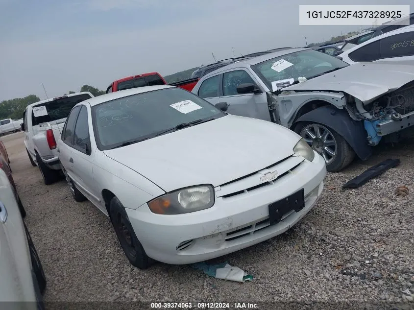 2003 Chevrolet Cavalier VIN: 1G1JC52F437328925 Lot: 39374063