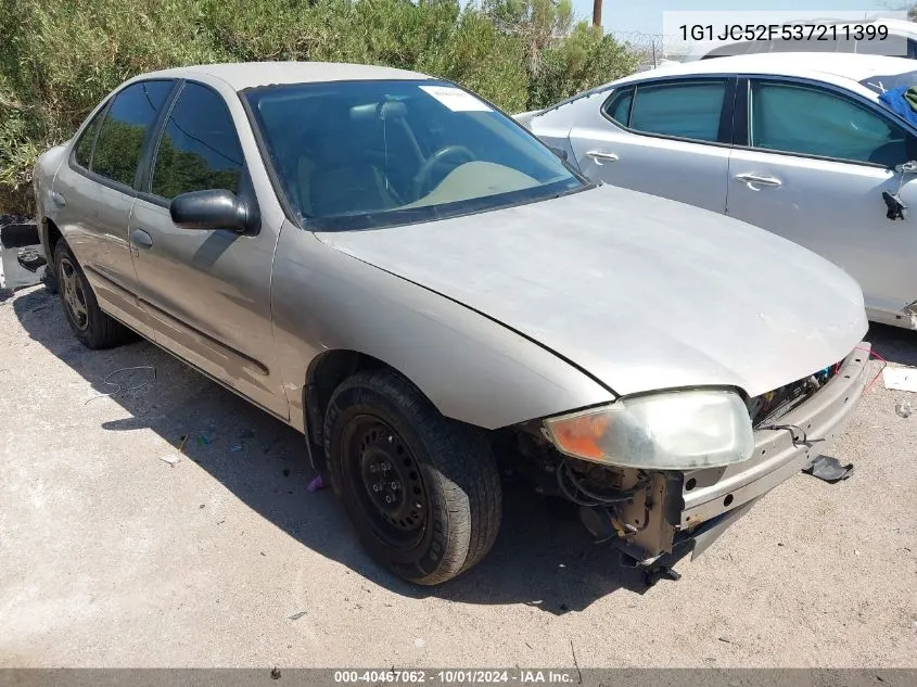 2003 Chevrolet Cavalier VIN: 1G1JC52F537211399 Lot: 40467062