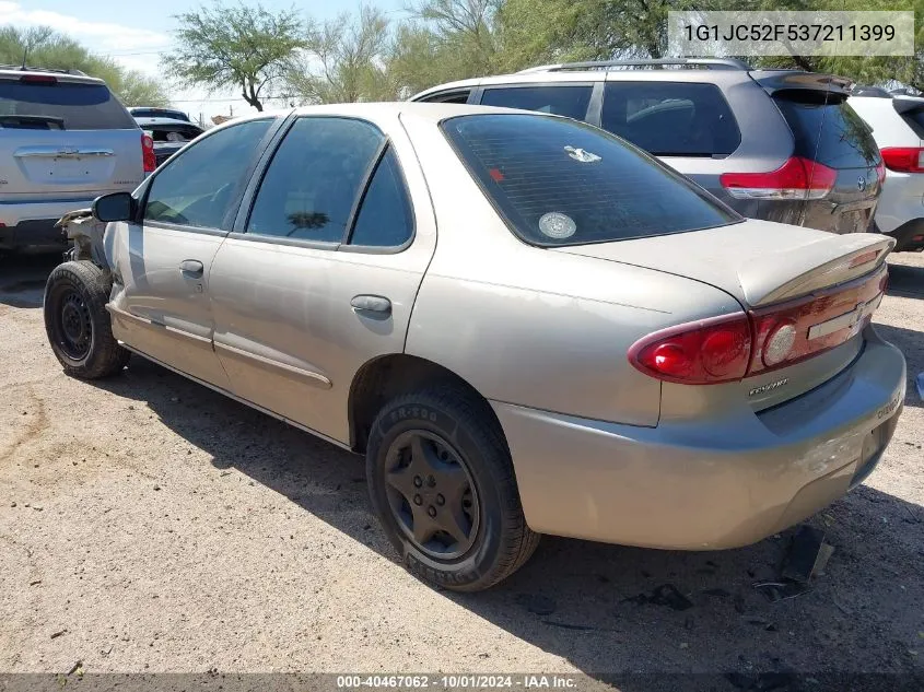 2003 Chevrolet Cavalier VIN: 1G1JC52F537211399 Lot: 40467062