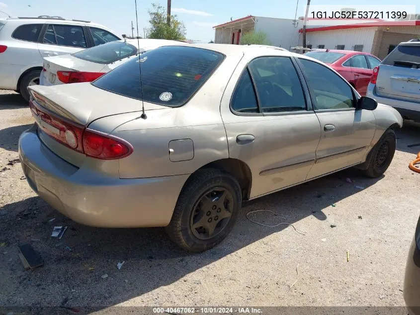 2003 Chevrolet Cavalier VIN: 1G1JC52F537211399 Lot: 40467062