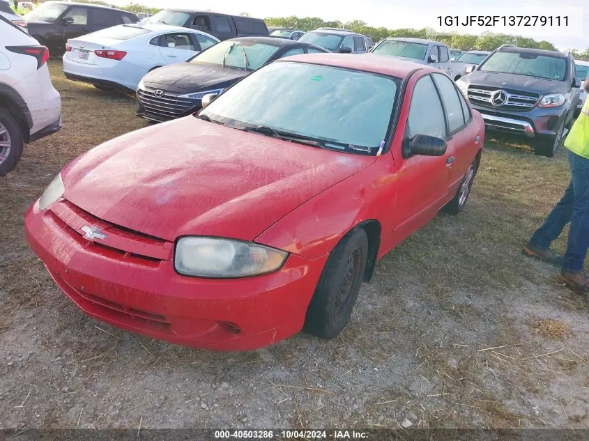 2003 Chevrolet Cavalier Ls VIN: 1G1JF52F137279111 Lot: 40503286