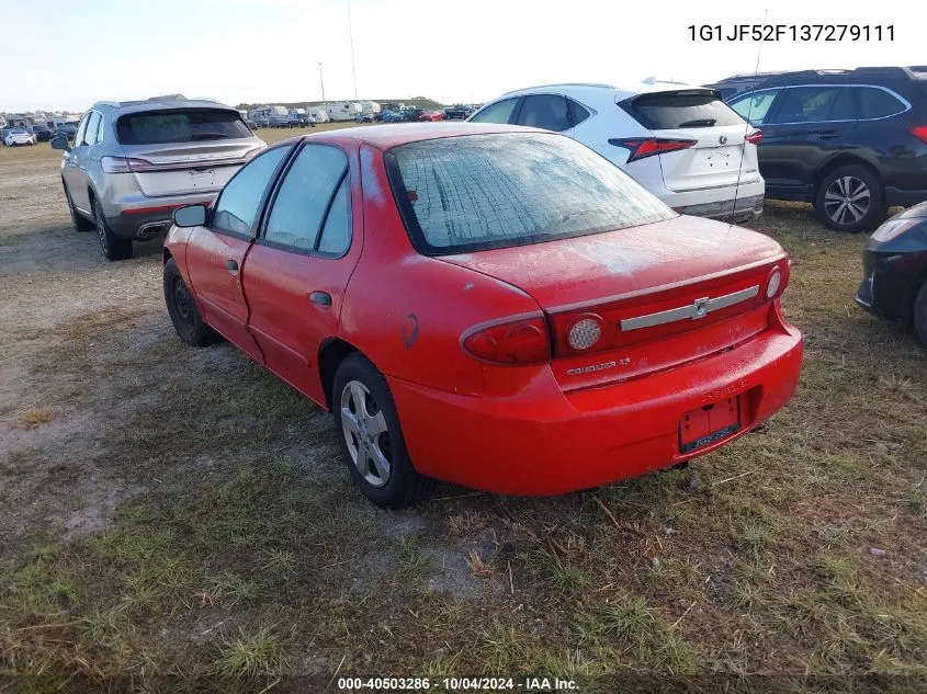 1G1JF52F137279111 2003 Chevrolet Cavalier Ls