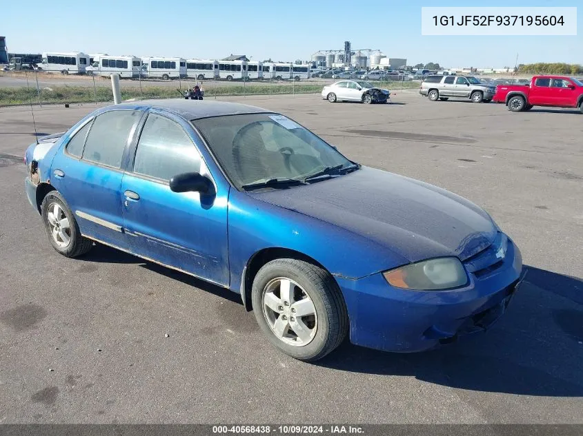 2003 Chevrolet Cavalier Ls VIN: 1G1JF52F937195604 Lot: 40568438