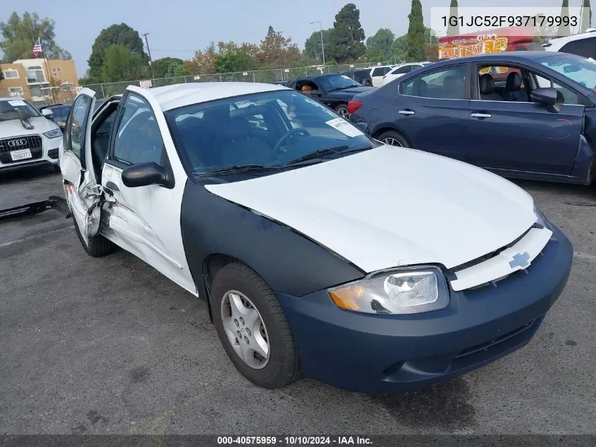 2003 Chevrolet Cavalier VIN: 1G1JC52F937179993 Lot: 40575959