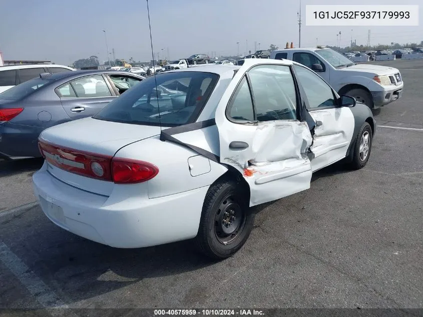 2003 Chevrolet Cavalier VIN: 1G1JC52F937179993 Lot: 40575959