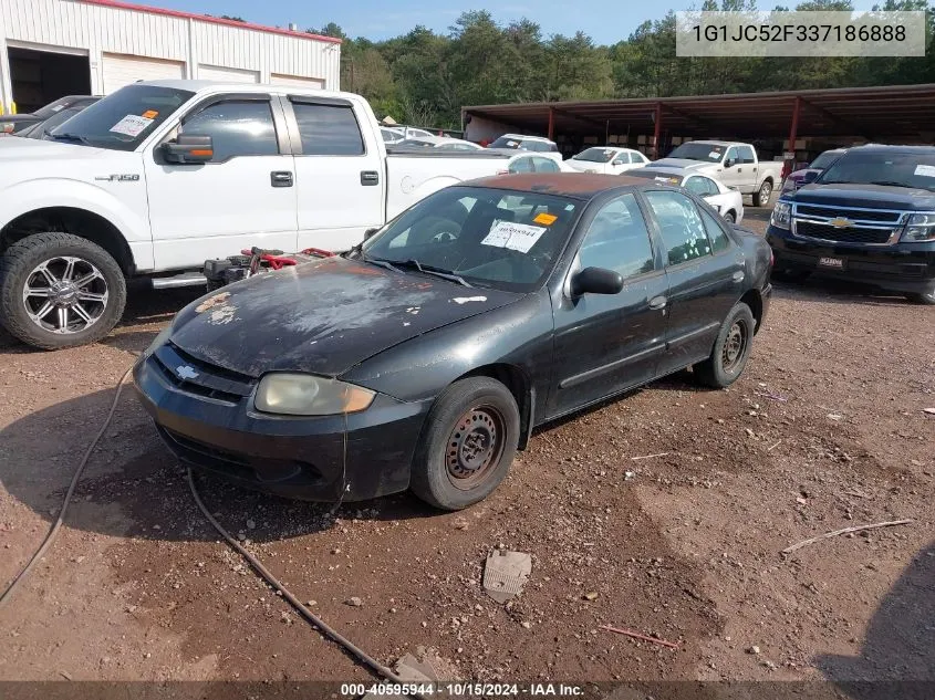 2003 Chevrolet Cavalier VIN: 1G1JC52F337186888 Lot: 40595944