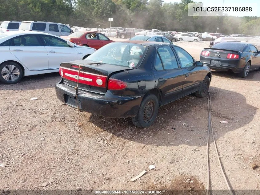 2003 Chevrolet Cavalier VIN: 1G1JC52F337186888 Lot: 40595944