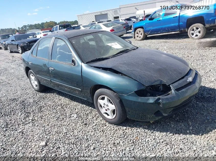 2003 Chevrolet Cavalier VIN: 1G1JC52F737268770 Lot: 40634402