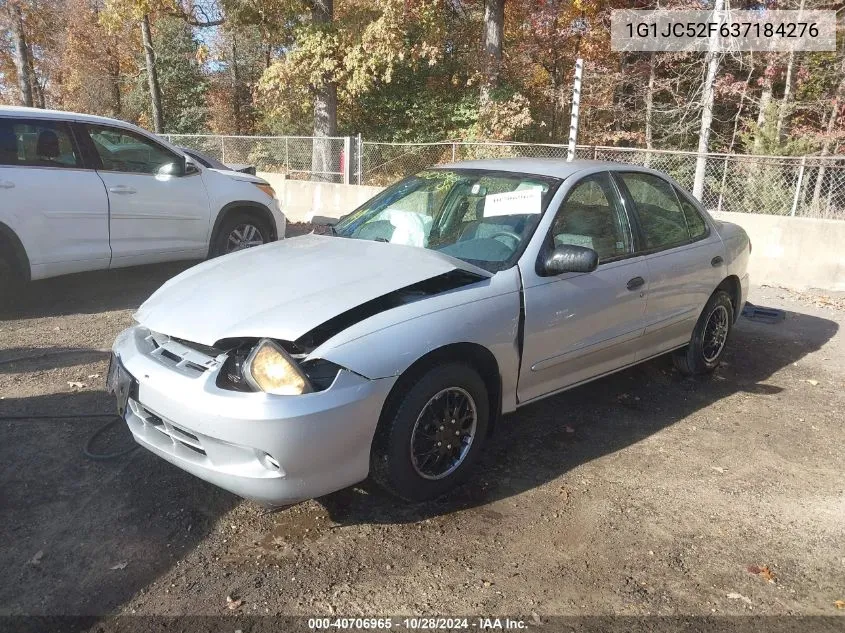 2003 Chevrolet Cavalier VIN: 1G1JC52F637184276 Lot: 40706965