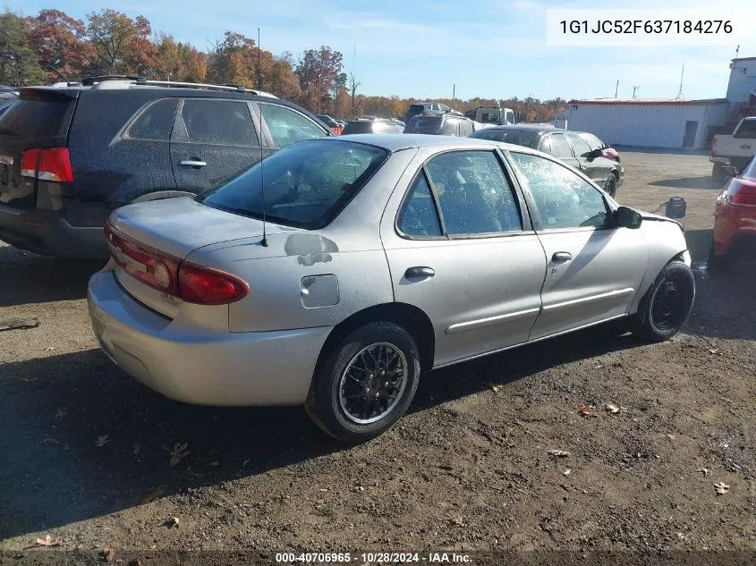 2003 Chevrolet Cavalier VIN: 1G1JC52F637184276 Lot: 40706965