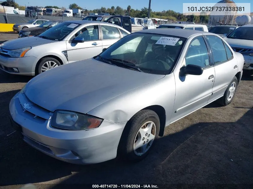 2003 Chevrolet Cavalier VIN: 1G1JC52F737338381 Lot: 40714720