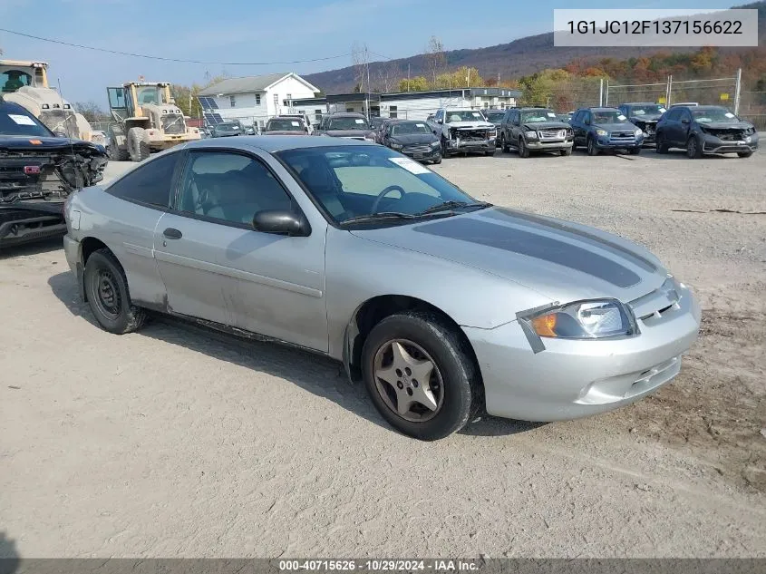 2003 Chevrolet Cavalier VIN: 1G1JC12F137156622 Lot: 40715626