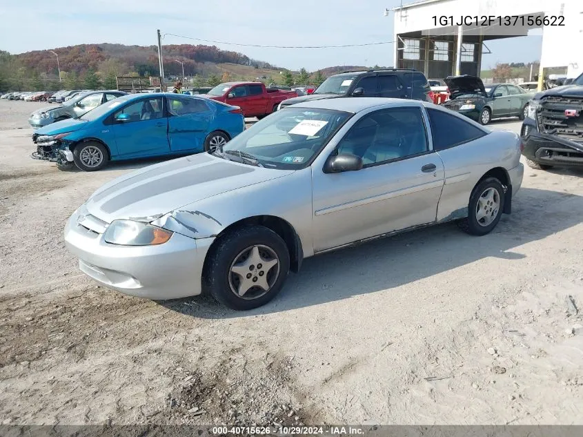 2003 Chevrolet Cavalier VIN: 1G1JC12F137156622 Lot: 40715626