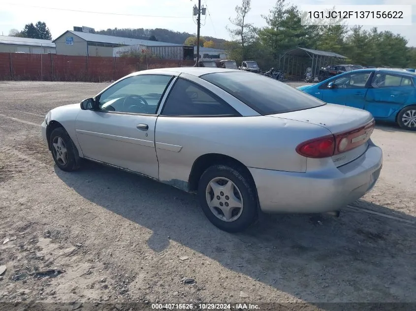 2003 Chevrolet Cavalier VIN: 1G1JC12F137156622 Lot: 40715626