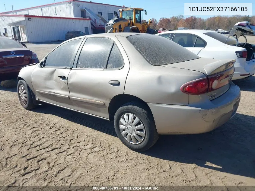 2003 Chevrolet Cavalier VIN: 1G1JC52FX37166105 Lot: 40736789