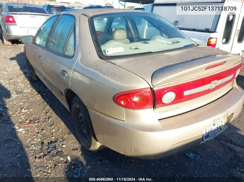 2003 Chevrolet Cavalier VIN: 1G1JC52F137138709 Lot: 40862968