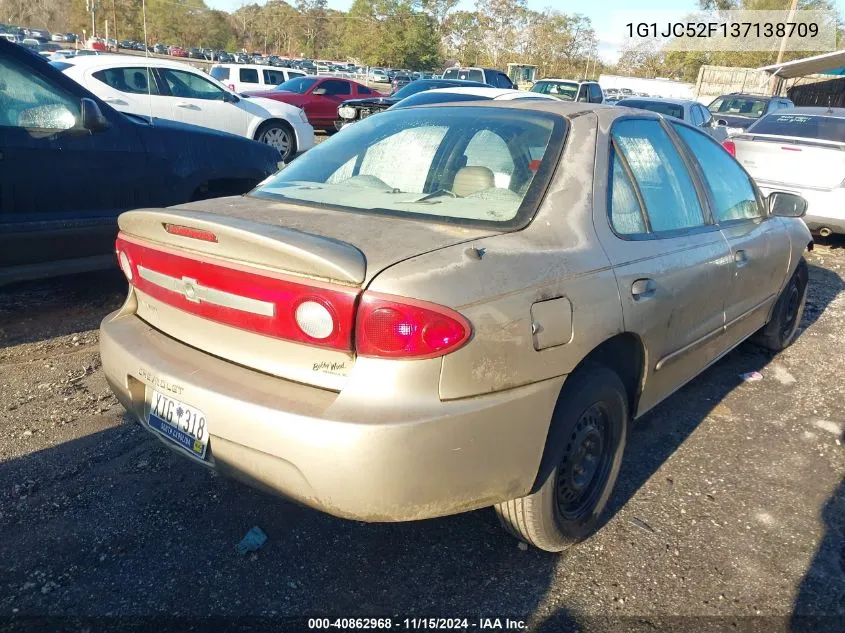 2003 Chevrolet Cavalier VIN: 1G1JC52F137138709 Lot: 40862968