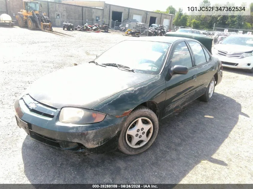 1G1JC52F347362534 2004 Chevrolet Cavalier