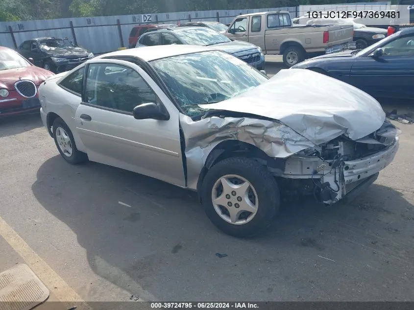 2004 Chevrolet Cavalier VIN: 1G1JC12F947369481 Lot: 39724795