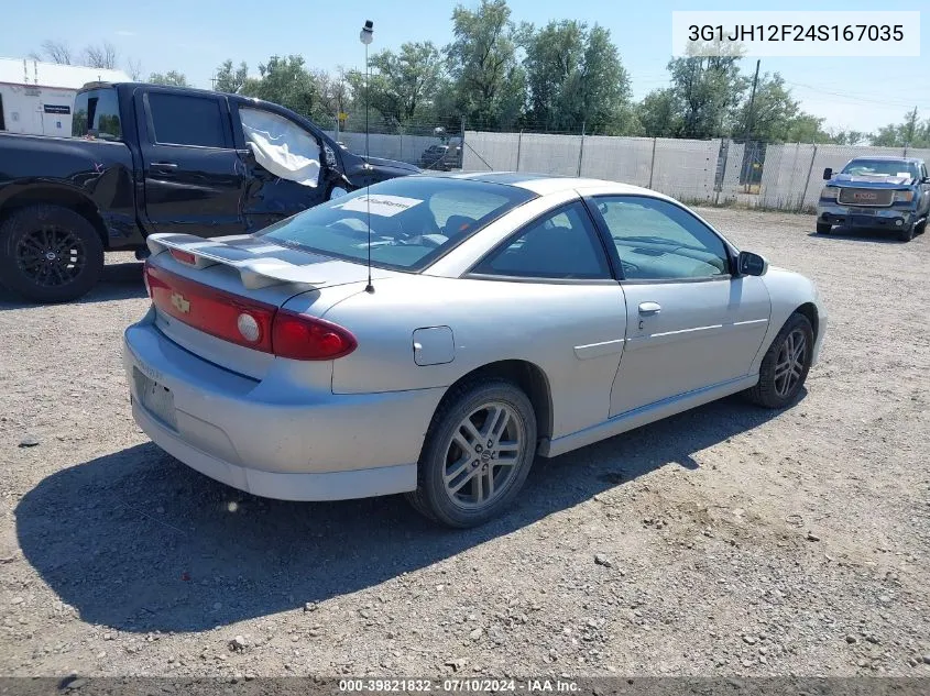 2004 Chevrolet Cavalier Ls Sport VIN: 3G1JH12F24S167035 Lot: 39821832