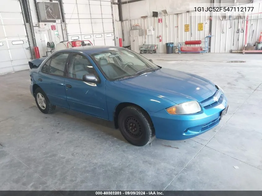 2004 Chevrolet Cavalier VIN: 1G1JC52F547112177 Lot: 40301201