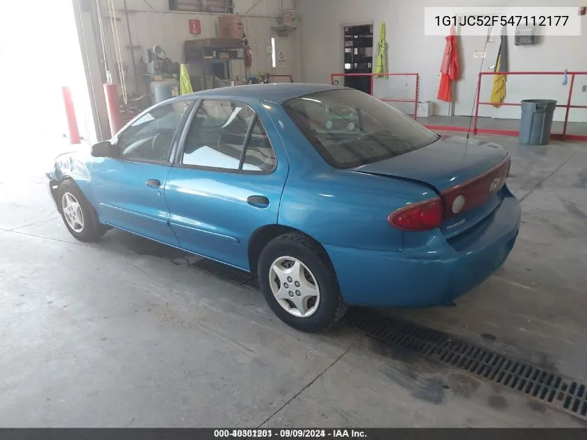 2004 Chevrolet Cavalier VIN: 1G1JC52F547112177 Lot: 40301201