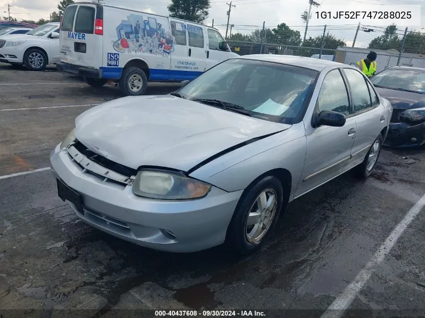 2004 Chevrolet Cavalier Ls VIN: 1G1JF52F747288025 Lot: 40437608