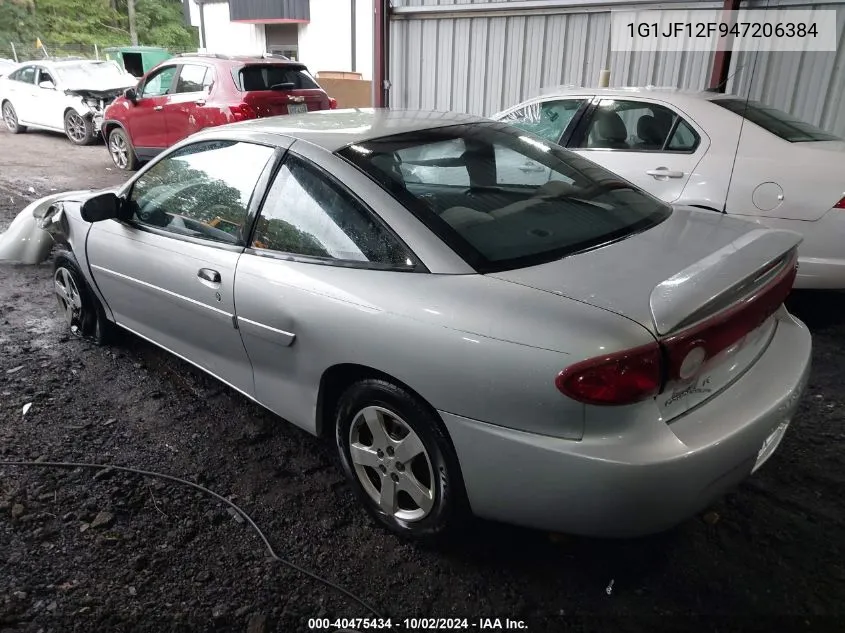 2004 Chevrolet Cavalier Ls VIN: 1G1JF12F947206384 Lot: 40475434