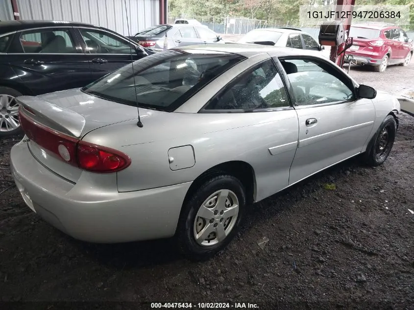 2004 Chevrolet Cavalier Ls VIN: 1G1JF12F947206384 Lot: 40475434