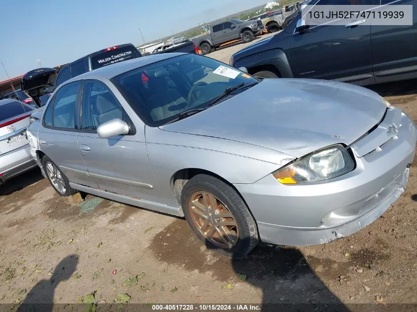 2004 Chevrolet Cavalier Ls Sport VIN: 1G1JH52F747119939 Lot: 40517228