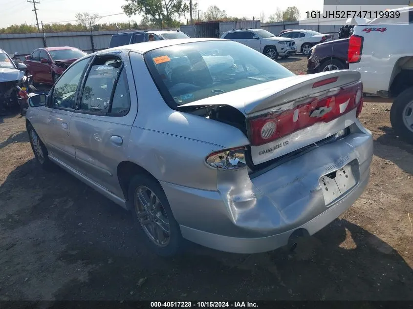 1G1JH52F747119939 2004 Chevrolet Cavalier Ls Sport