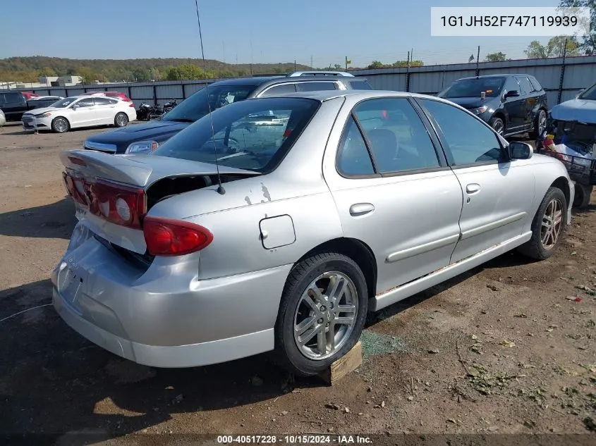 2004 Chevrolet Cavalier Ls Sport VIN: 1G1JH52F747119939 Lot: 40517228