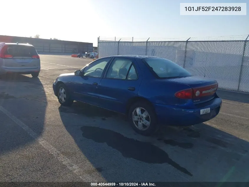 2004 Chevrolet Cavalier Ls VIN: 1G1JF52F247283928 Lot: 40544959