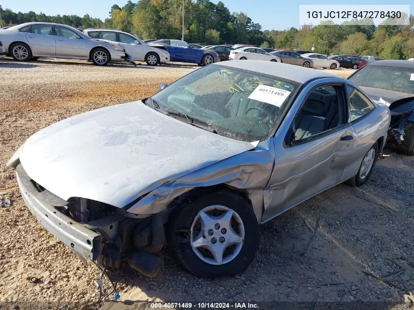 2004 Chevrolet Cavalier VIN: 1G1JC12F847278430 Lot: 40571489