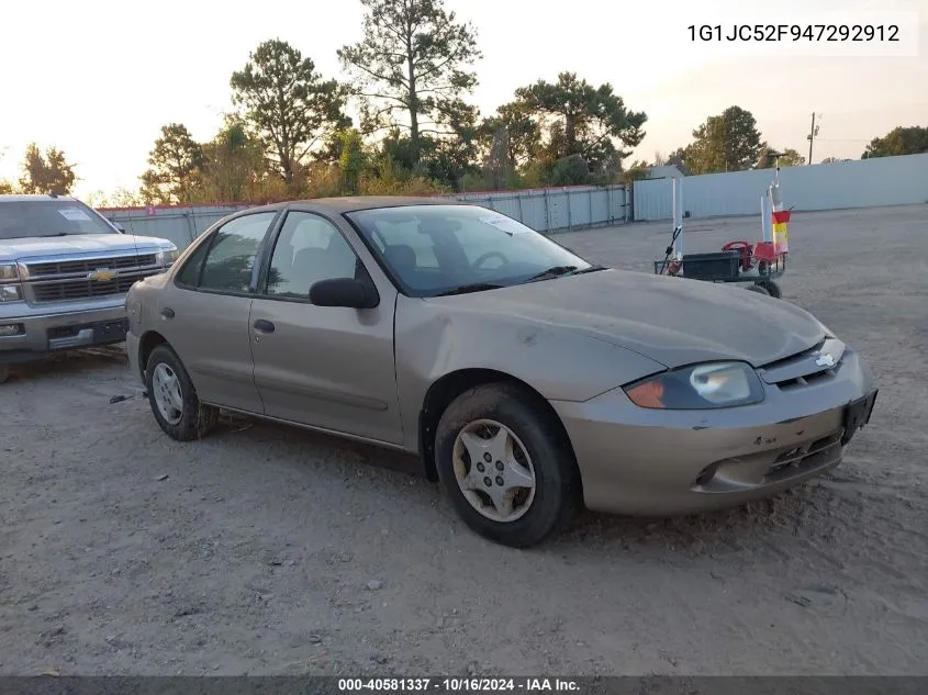 1G1JC52F947292912 2004 Chevrolet Cavalier