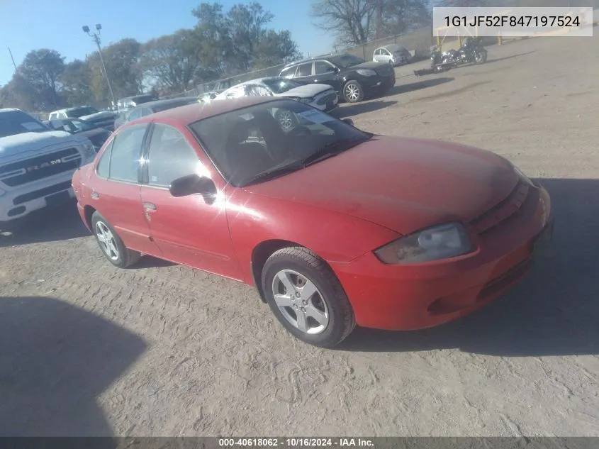 1G1JF52F847197524 2004 Chevrolet Cavalier Ls