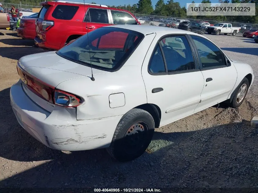 2004 Chevrolet Cavalier VIN: 1G1JC52FX47143229 Lot: 40640905