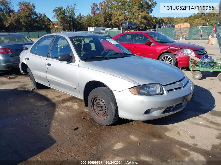 2004 Chevrolet Cavalier VIN: 1G1JC52F147119966 Lot: 40699557