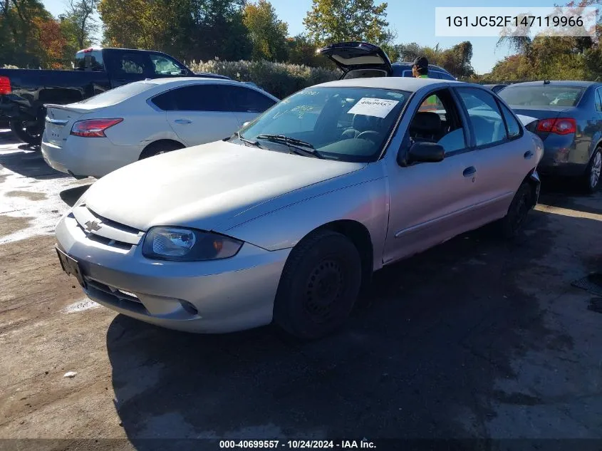 2004 Chevrolet Cavalier VIN: 1G1JC52F147119966 Lot: 40699557