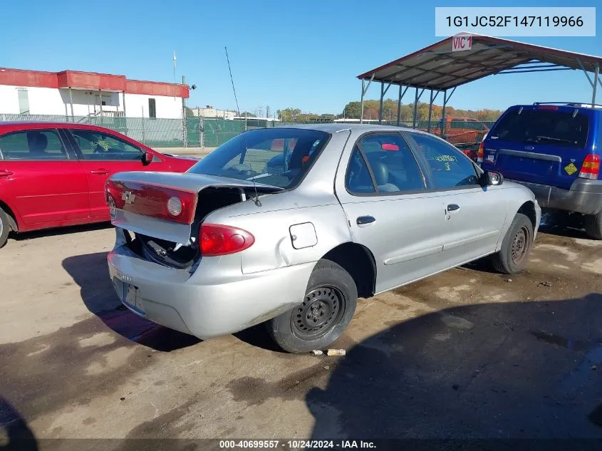 2004 Chevrolet Cavalier VIN: 1G1JC52F147119966 Lot: 40699557