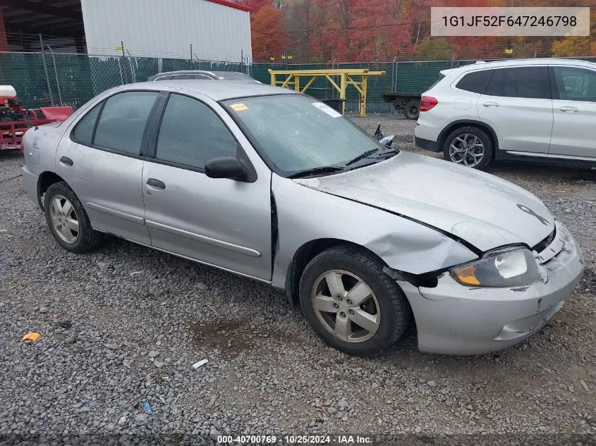 2004 Chevrolet Cavalier Ls VIN: 1G1JF52F647246798 Lot: 40700769