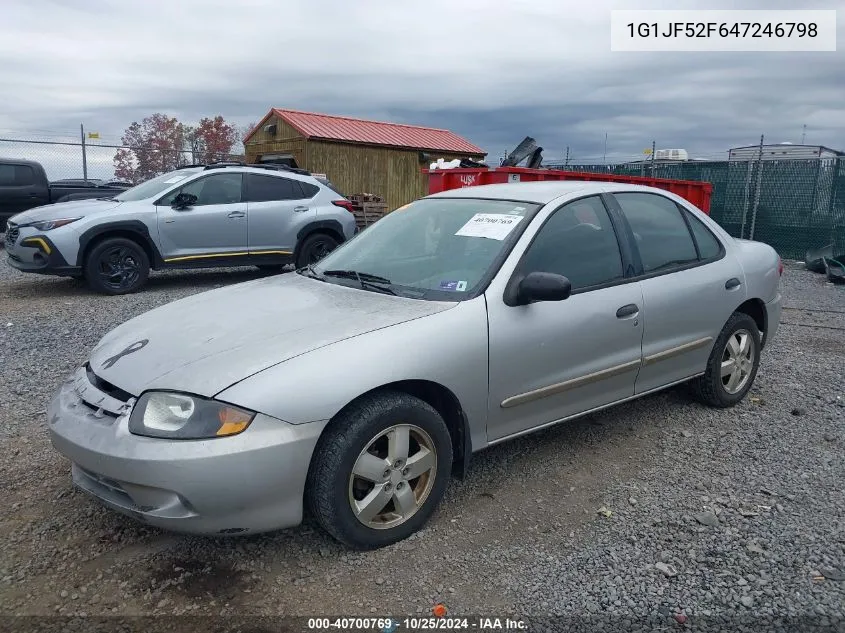 2004 Chevrolet Cavalier Ls VIN: 1G1JF52F647246798 Lot: 40700769