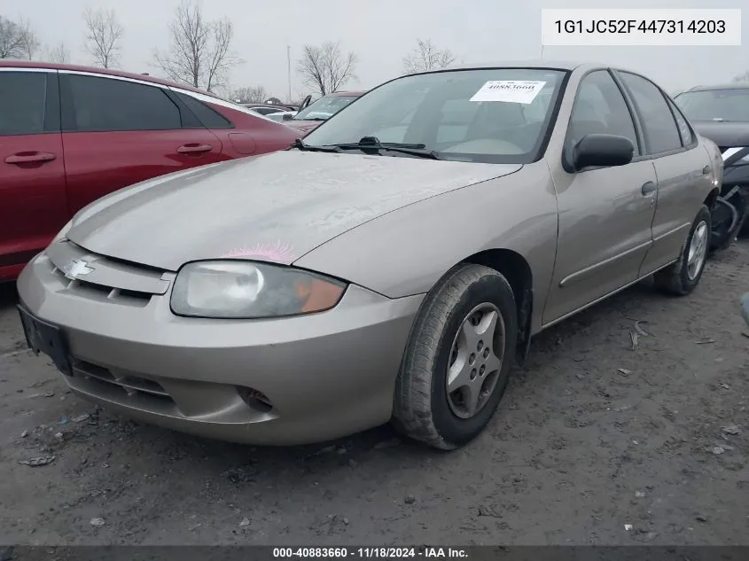 2004 Chevrolet Cavalier VIN: 1G1JC52F447314203 Lot: 40883660