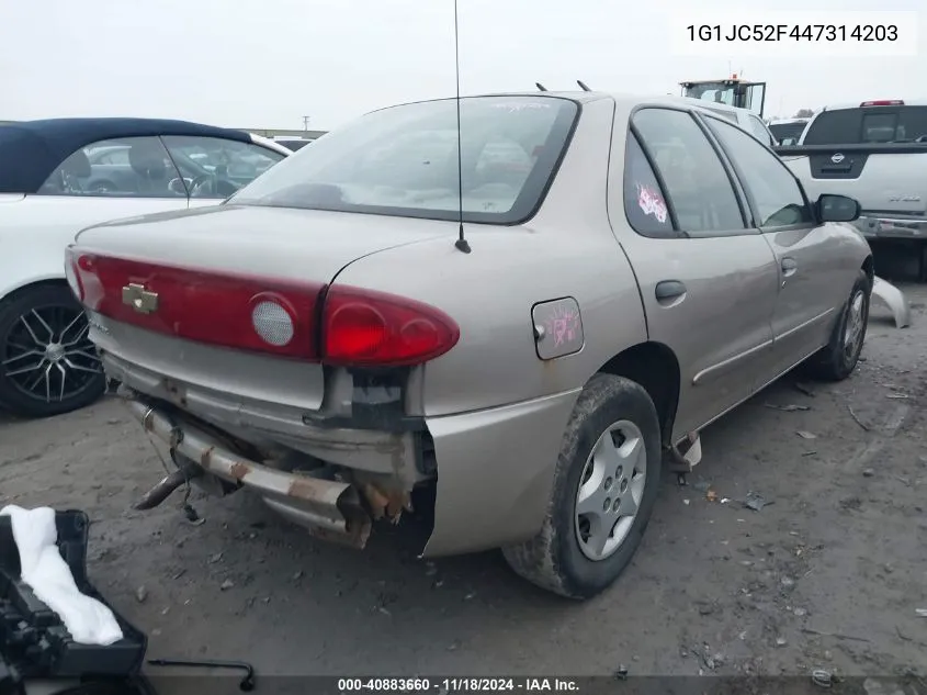 2004 Chevrolet Cavalier VIN: 1G1JC52F447314203 Lot: 40883660