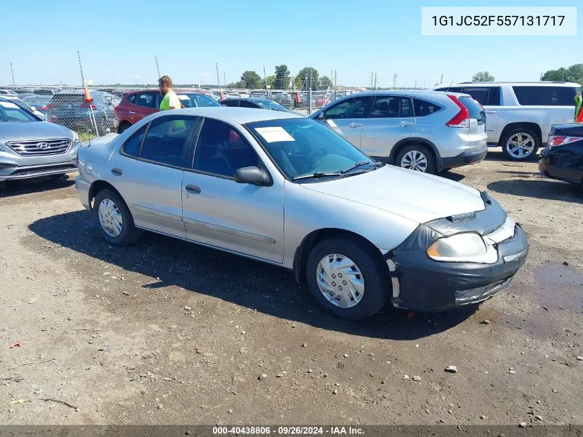 2005 Chevrolet Cavalier VIN: 1G1JC52F557131717 Lot: 40438806