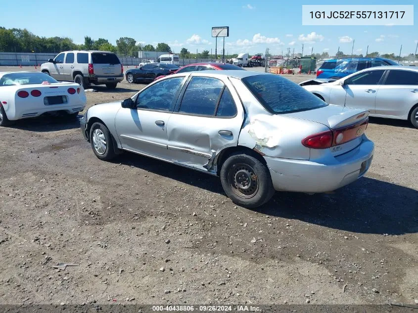 1G1JC52F557131717 2005 Chevrolet Cavalier