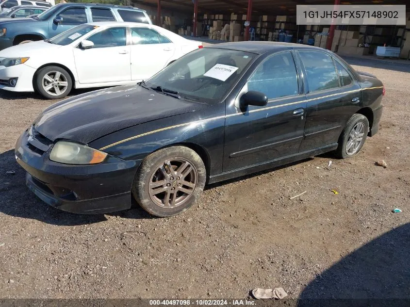 2005 Chevrolet Cavalier Ls Sport VIN: 1G1JH54FX57148902 Lot: 40497098